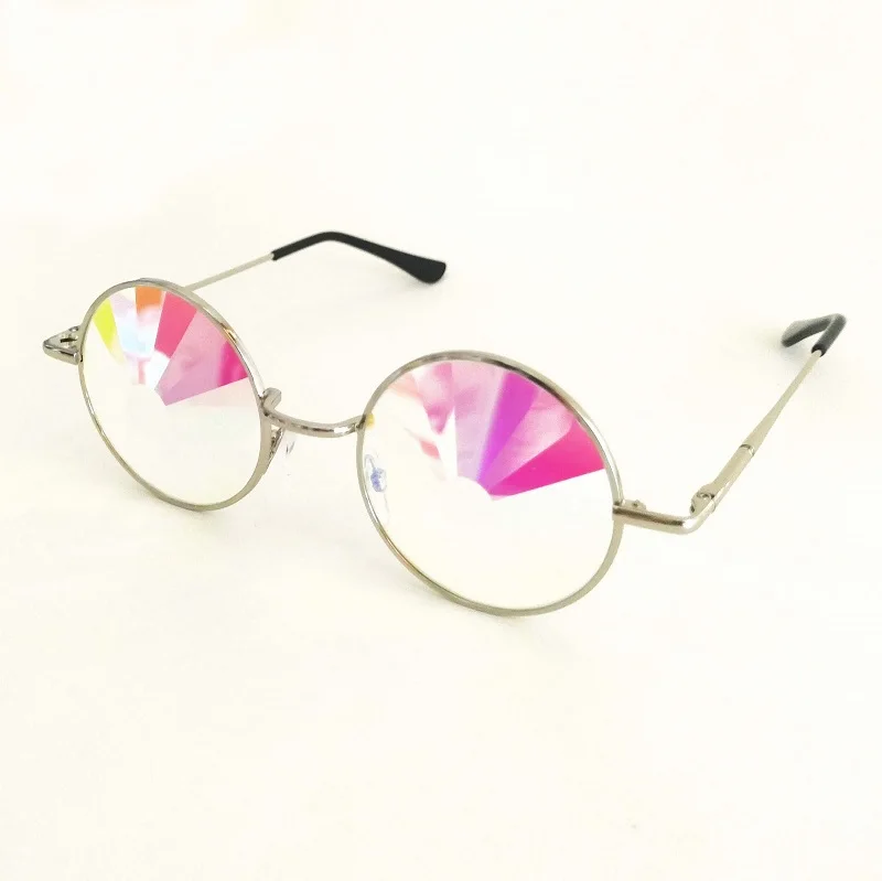 

Новинка 45 мм круглые металлические очки калейдоскоп с полынью