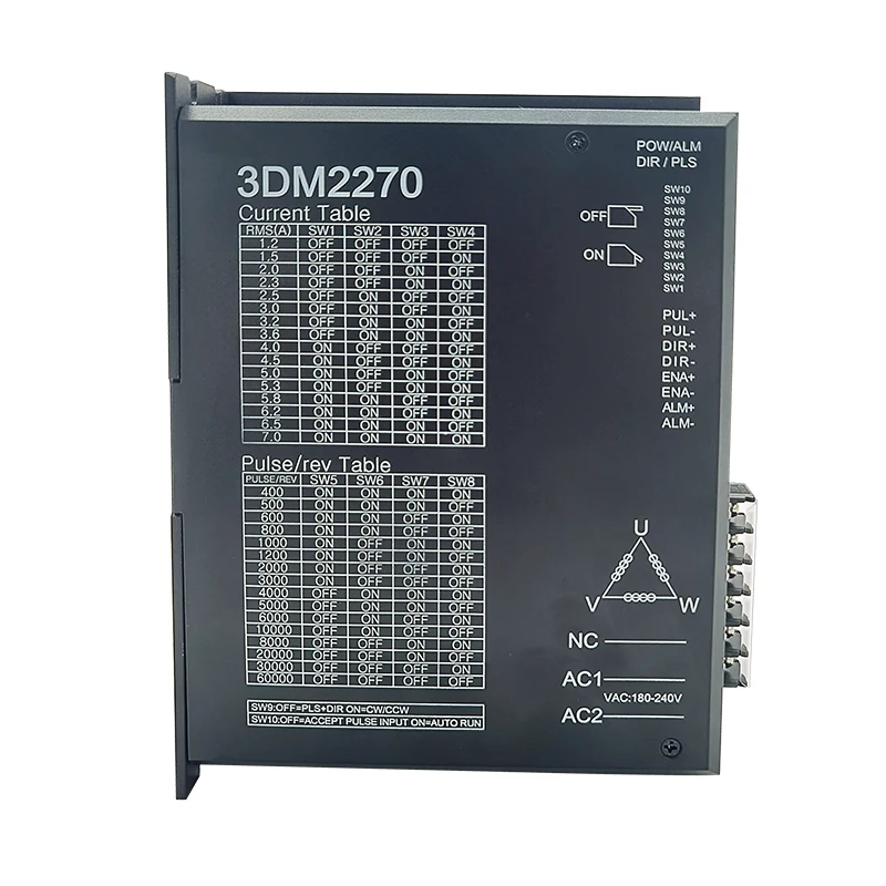 

3DM2270 для шагового двигателя Nema 43 3 фазы 80-220VAC 1,2 градусов