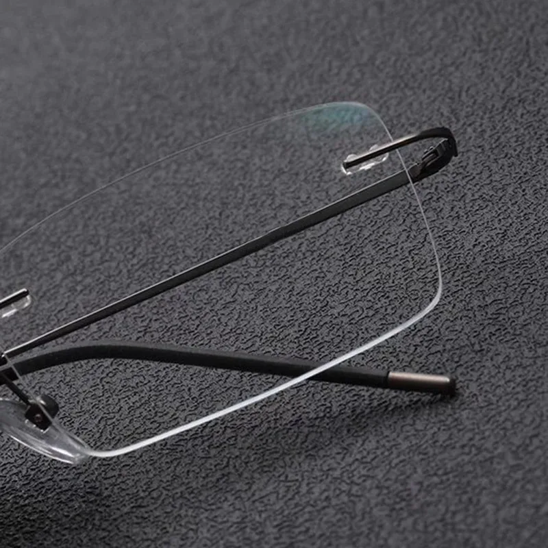 Ultra-Light Frameless Anti-Blue Light Reading Glasses - Simple Square Design