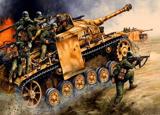 Tigre précieux soldat militaire Art Illustration rétro série de guerre