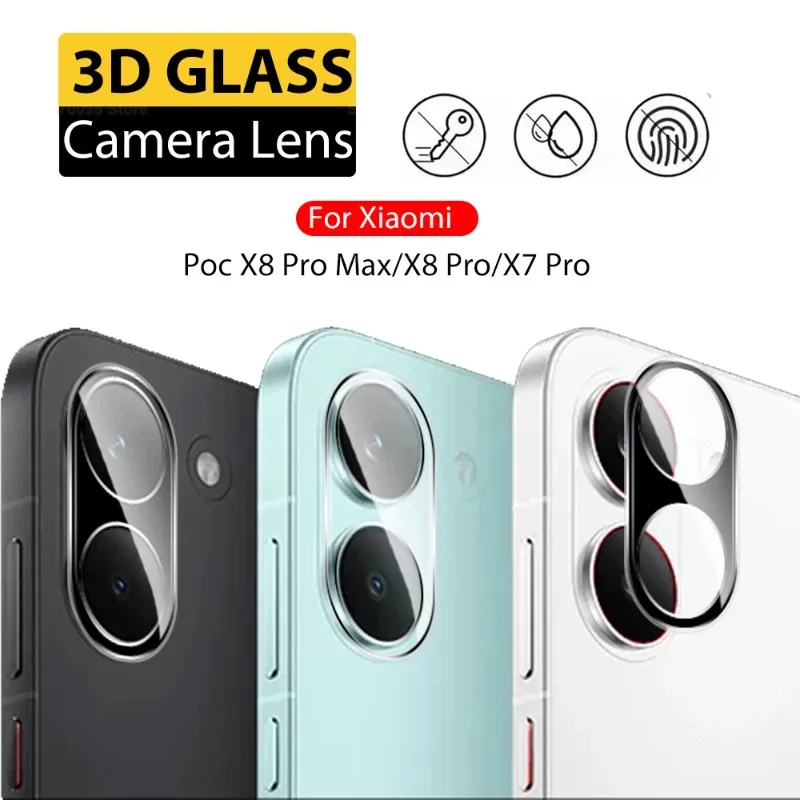 Premium HD Clear Tempered Glass Camera Screen Protector - 3D 9H Transparent Lens Film (1-3 PCS)