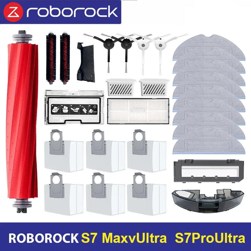 Roborock S7 S70 S75 S7Max S7 maxv ultra T7S Plus S7 pro ultra Accessories Main Brush Hepa Filter Mops Robot Vacuum Cleaner Parts