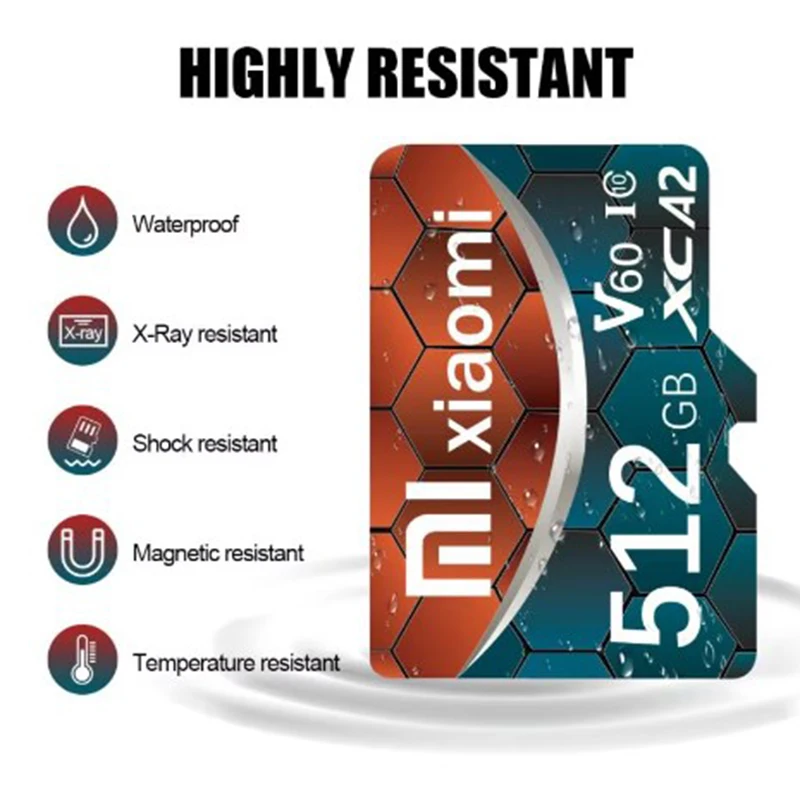 XAIOMI 2TB Mini Memory Card 128GB Class 10 V30 TF Card 1TB SD Card 512GB High Speed Micro TF SD Card 256GB For Nintendo Switch
