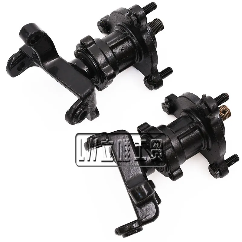 1SET 3 Stud Steering Strut Knuckle Spindles with Brake Disc Wheel Hub Fit for 49cc 110cc Electric ATV UTV Golf Buggy Bike Parts