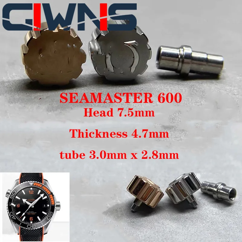 Per Accessori Corona Tubo Testa Orologio Omega Seamaster 600
