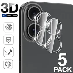 Premium Tempered Glass Camera Lens Protectors - Clear Anti - Scratch Films - 5PCS (For iPhone 15)