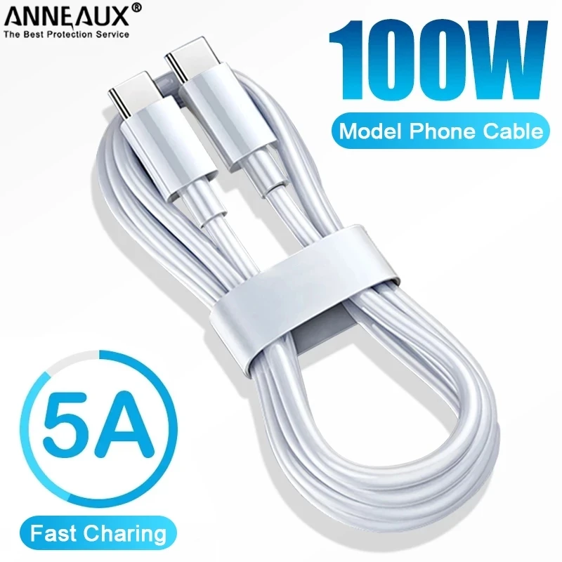 iphone hdmi to tv 100W USB C To USB Type C PD Cable QC4.0 5A Type-c Cable For Xiaomi Samsung Oneplus Macbook iPad Smartphone Line Data Sync Cable usb phone charger