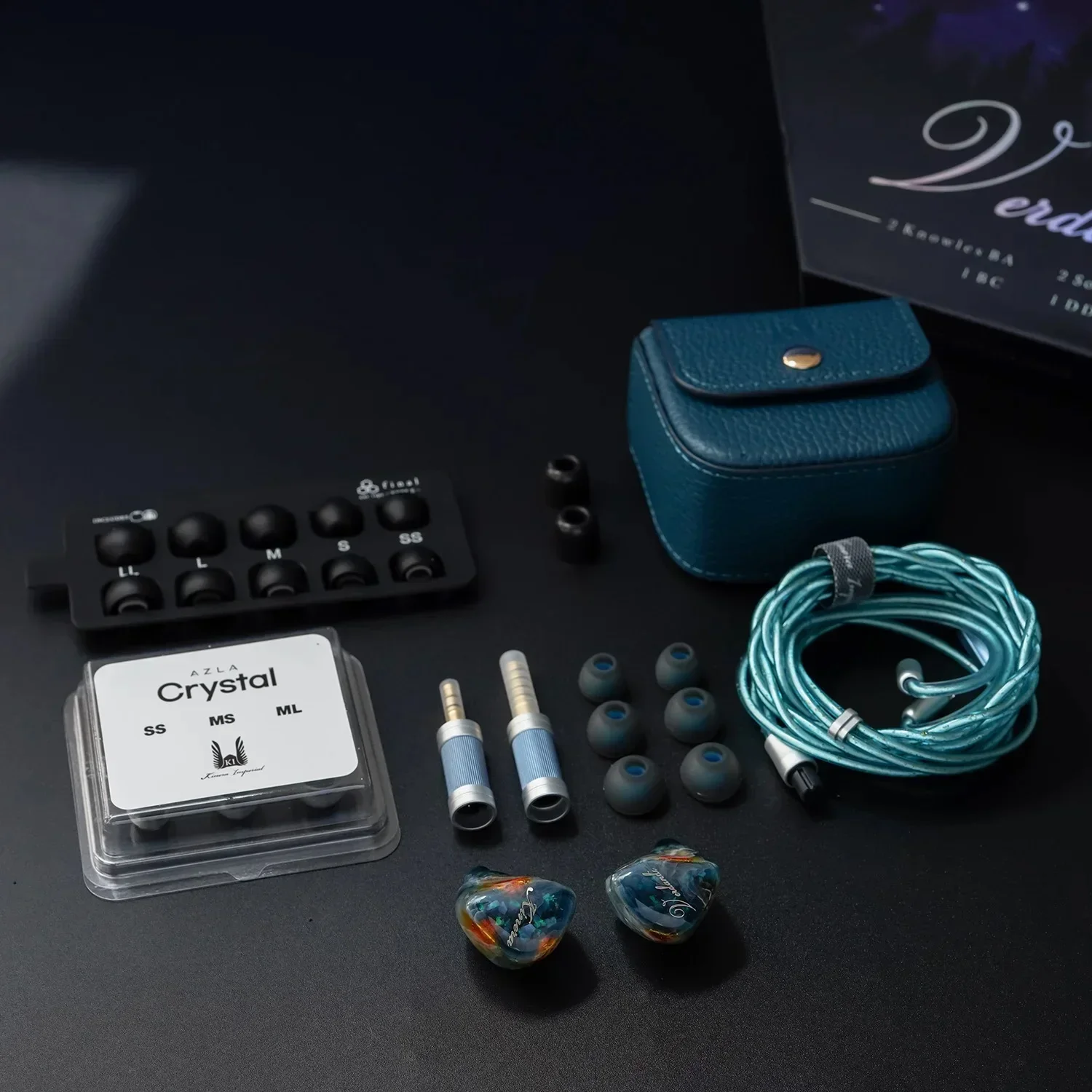 Kinera-auriculares intrauditivos para músicos de estudio, dispositivo de audio HIFI con enchufes desmontables de 4,4mm y 3,5mm, modelo Imperial Verdandi 1BC + 2 BA + 2 EST + 1DD