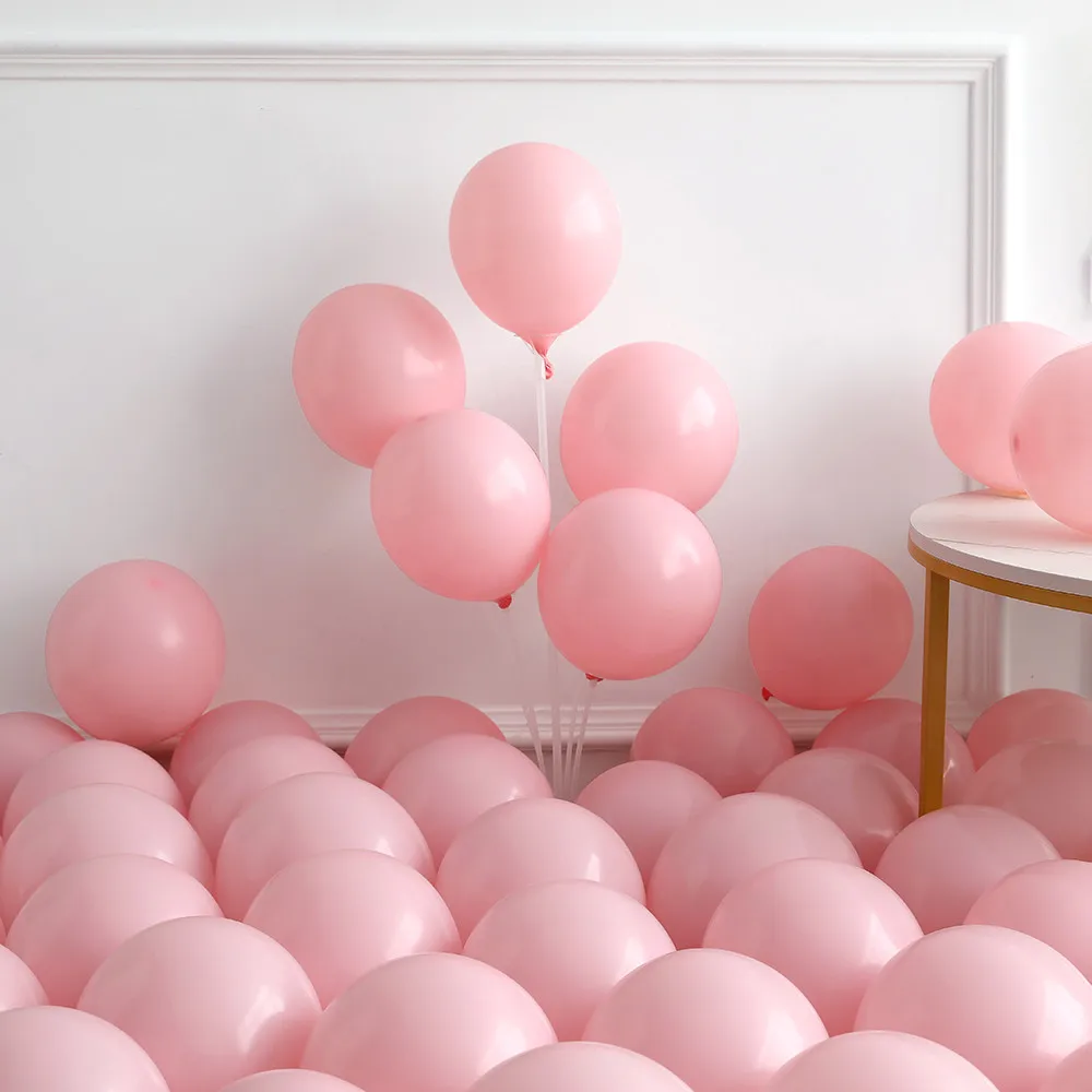 Deermon Big Pink Piggy Head Balloons, 6 Pack Pig Shaped Woodland