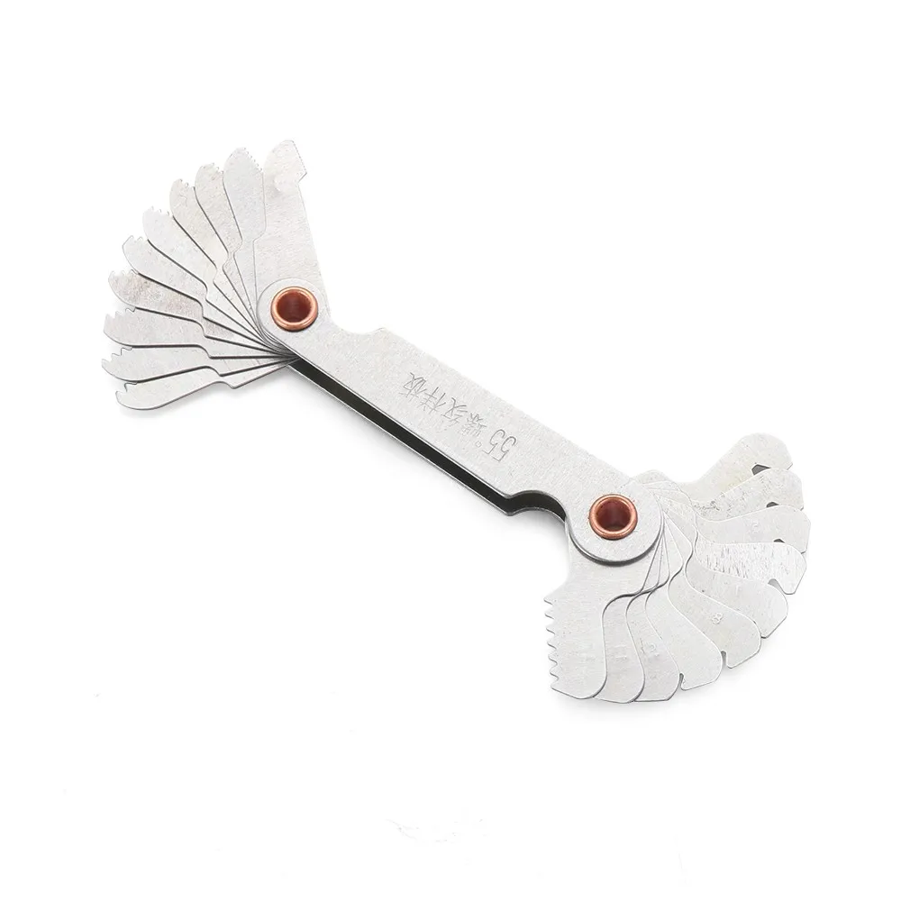 Screw Pitch Gauges 55/60 Degree Metric Inch Thread Plug Gauge Gear Tooth Measuring Gauge Lathe Combination Tools