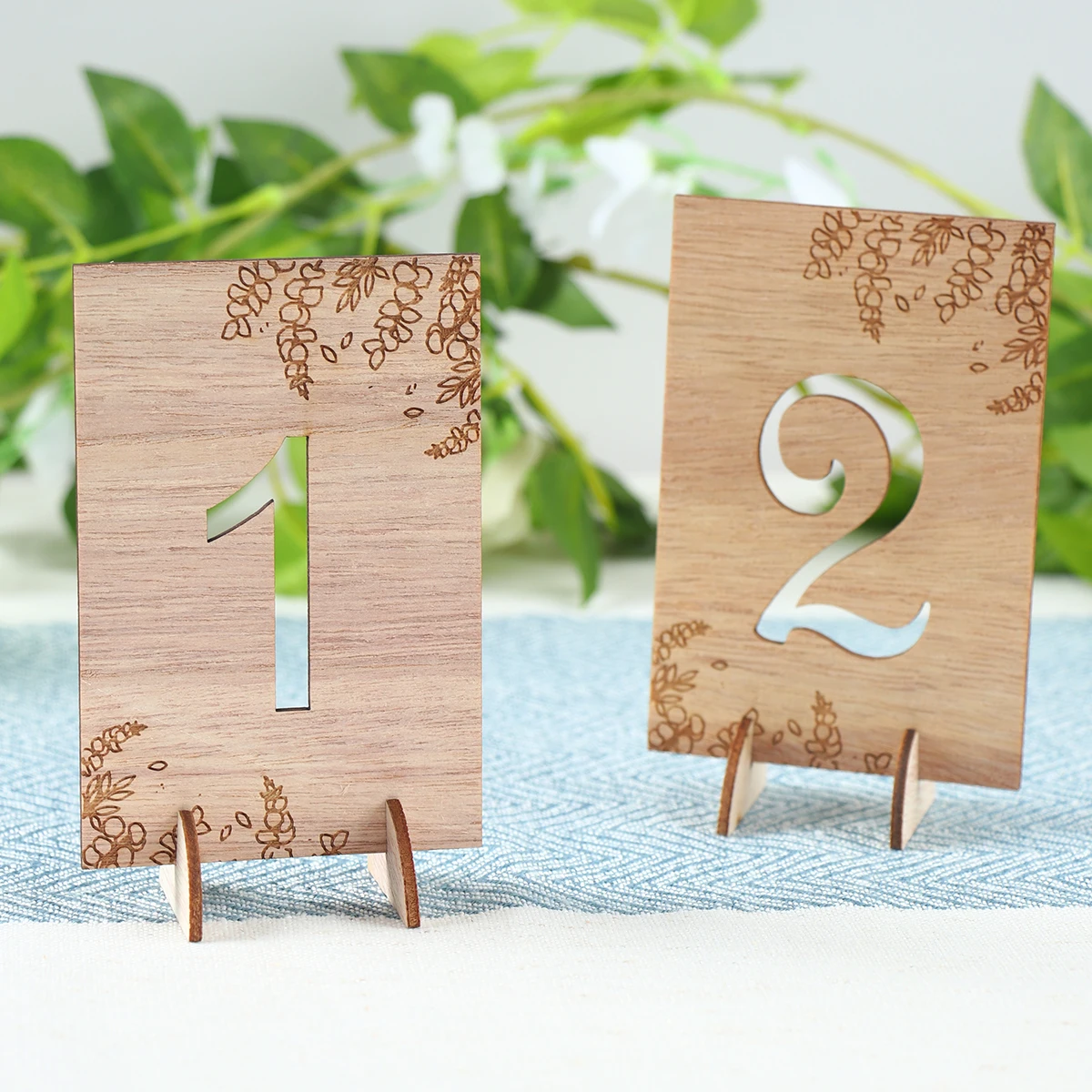 10Pcs Wedding Wooden Table Numbers 1-10 Wood Signs Rustic Party Decor Engagement Seat Sign Gift wooden wedding supplies