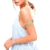 Women Alloy Jewelry Bracelet Charm Bangle Retro 10cm Diameter Metal Leaf Open Arm Cuff Armlet Fine Greek Roman Open Ended Spiral 1