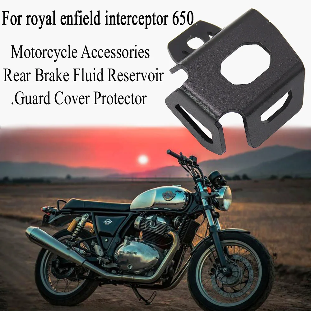 Accessori Moto In Alluminio Cnc Protezione Coperchio Serbatoio Liquido Freni Posteriori Per Royal Enfield Lnterceptor 650