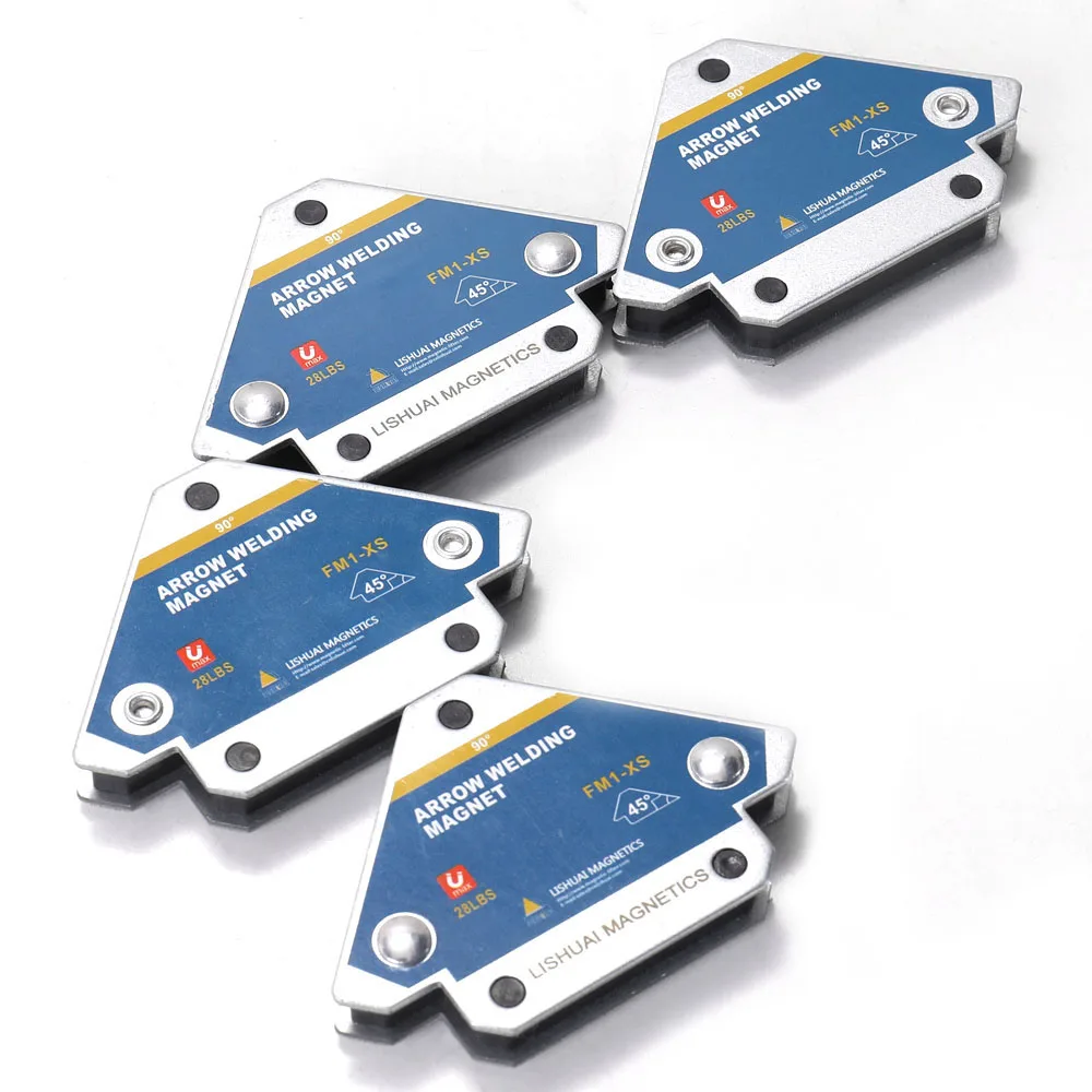 1/2/4Pc Magnetic Welding Fixer 45&deg; 90&deg; 135&deg; Multi-angle Magnet Weld Positioner Ferrite Auxiliary Locator Tool Welding Positioner magnetic welding holders magnetic welding fixer
