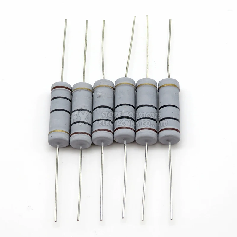 Carbon Film Resistor 10pcs 5W 5% 1R-1M 2.2R-47K Ohm
