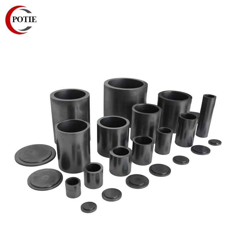 BlackMeltingCruciblewithCapLabGoldSilverCopperSmeltingCup