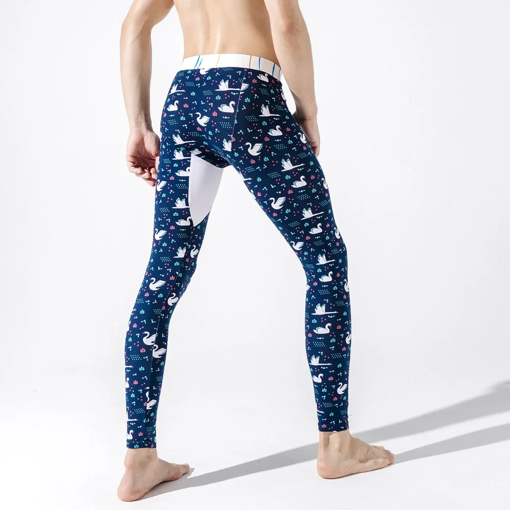 Men Long Johns Men Hot Thin Elastic Line Pants Male Fashion Cotton Sexy warm Long Johns for Underpants Legging Tight winter thermal underwear set thermal underwear cotton underwear