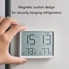 Electronic Wall Clock Large Display Digital Wall Clock Battery Powered Suction Designs for Fridge Mount Clocks 1