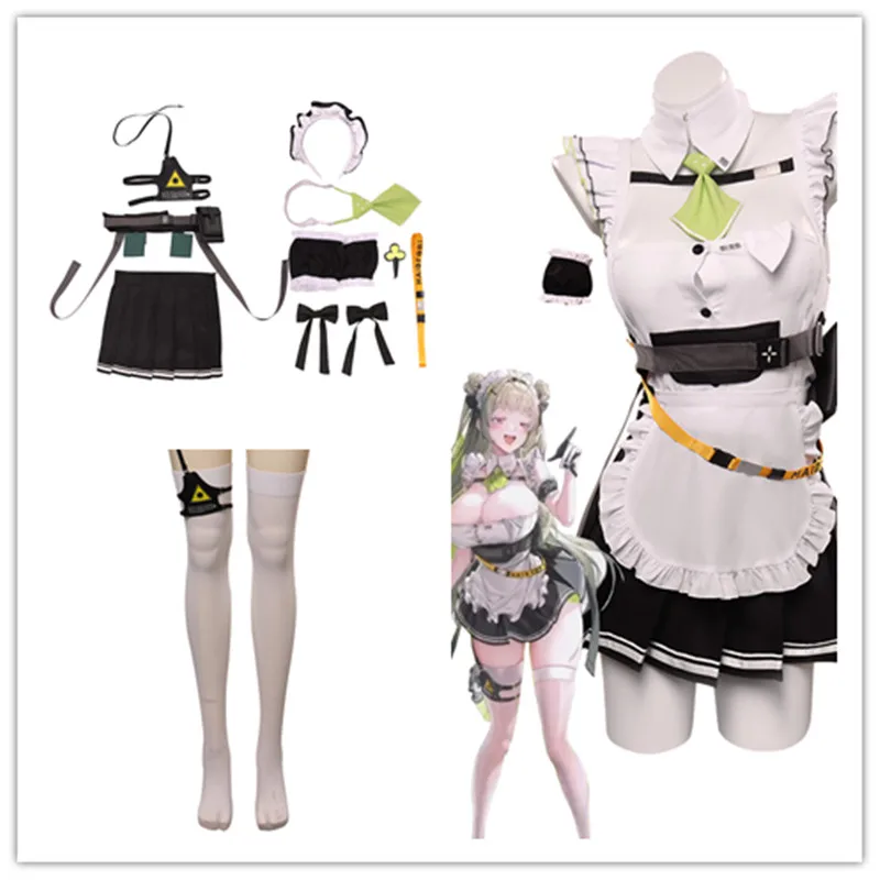 

NIKKE:Goddess of Victory Soda Cosplay Costume Maid Dress Belt Outfits Halloween Carnival Party Suit