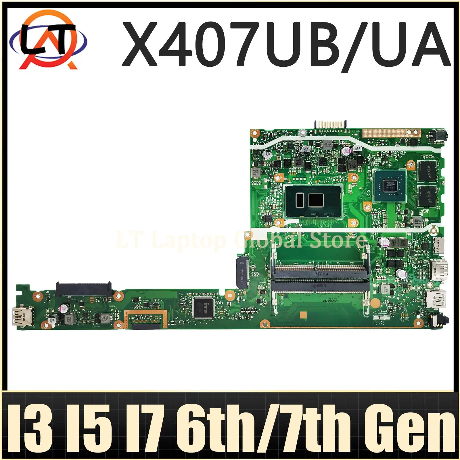 

X407UA MAINboard For ASUS X407UB A407UB F407UA F407UB X407UF A407UA A407UF F407UF X407 X407U Laptop Motherboard I3 I5 I7 CPU