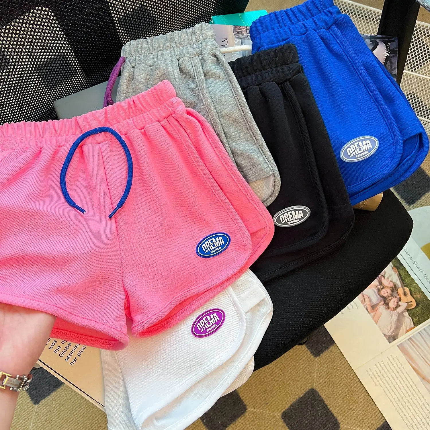 Korean Summer Kids Girls Shorts Elastic Waist Sticker Casual Cotton Thin Toddler Girls Shorts Children