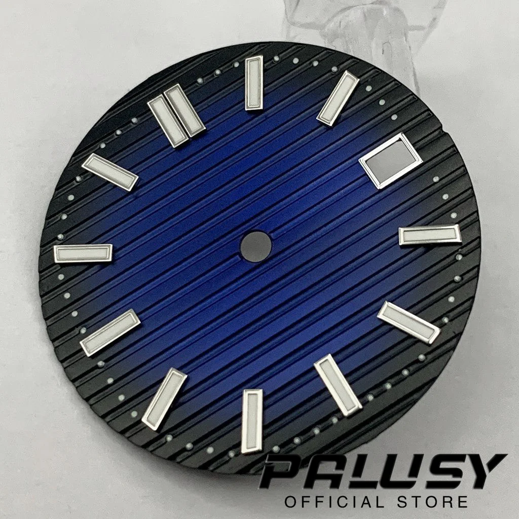 29.5mm NH35 Green Luminous Watch Dial Black Blue White Green Watch Faces for NH35/NH35A/4R/7S Movement Replacement Parts