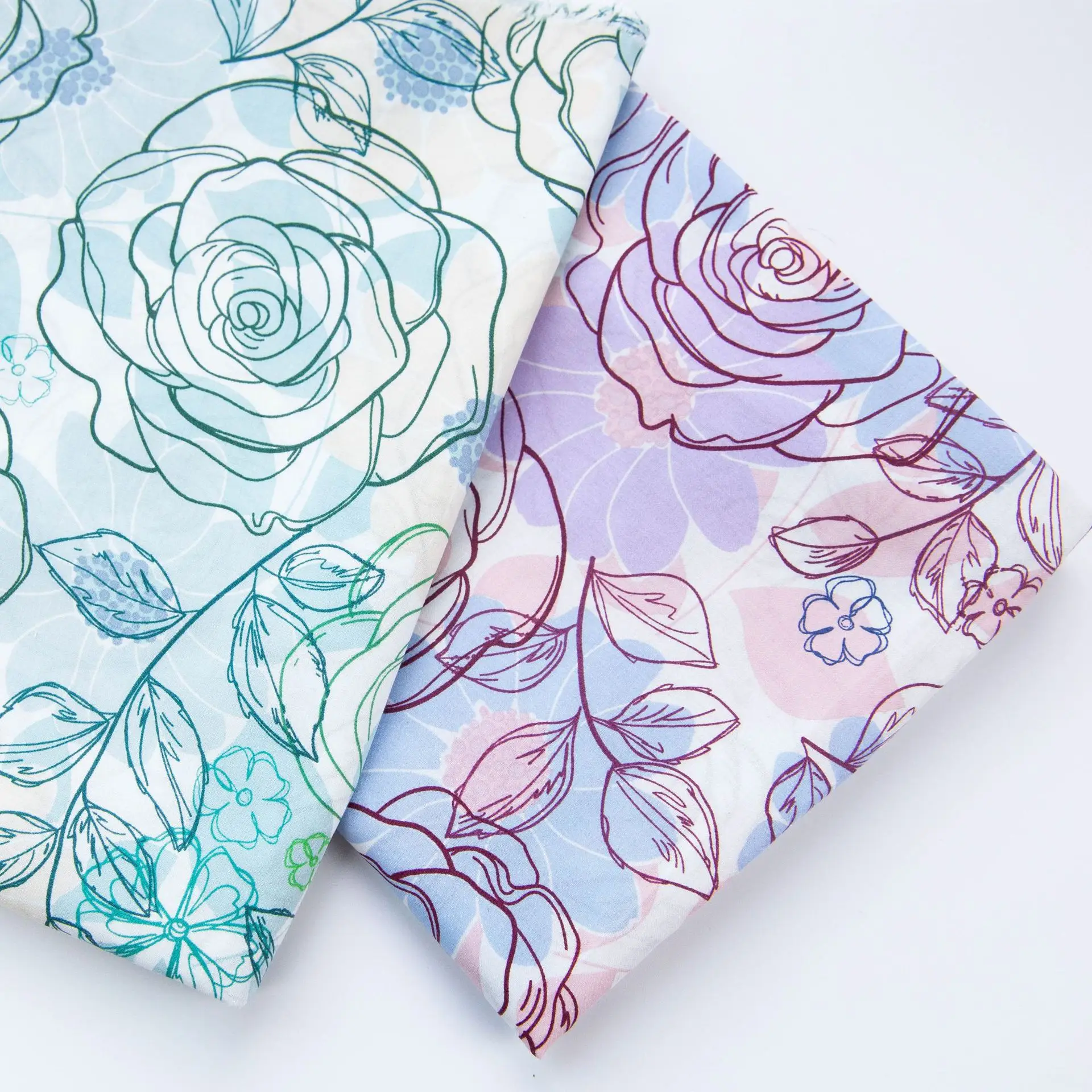 

Flower Cotton Poplin Fabric Handmade Diy Making Children's Dress Shirt Cloth