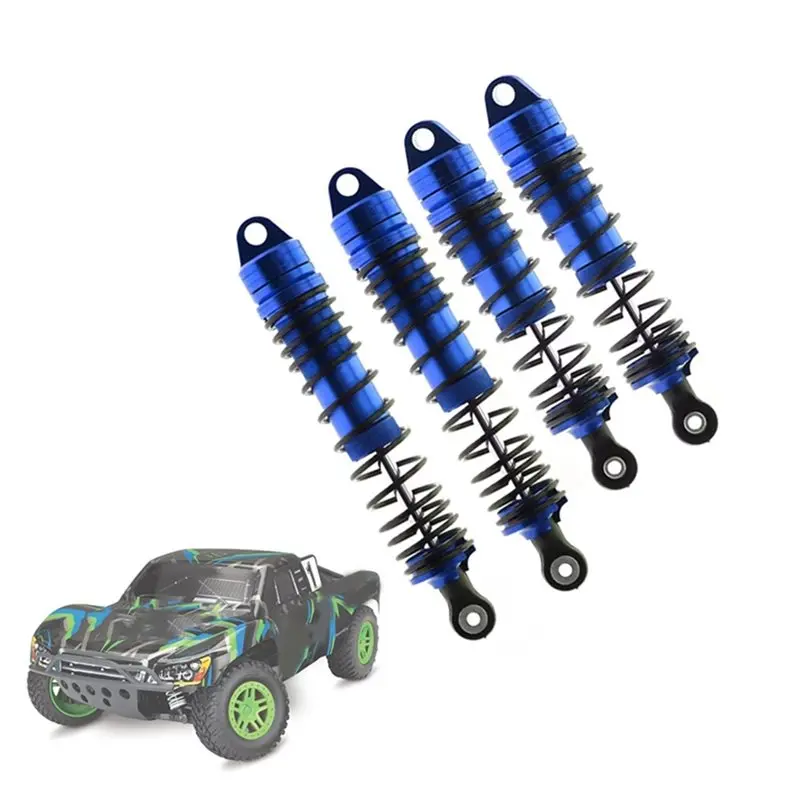 Traxxas 1/10 슬래시 스케일 4X4 2WD RC 자동차용 알루미늄 합금 Rustler Stampede 업그레이드 부품용 전면 및 후면 충격 흡수 장치 세트