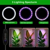 165cm Height Adjustable LED Ring Grow Lights Indoor Plants Full Spectrum Large Plant Light for Indoor Plants USB Growing Lamp 2