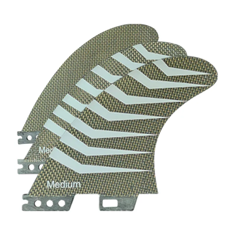 NEW FUTURE M Surfboard Fins-Ultralight Golden Carbon &Epoxy Resin Composite Composite Release System/Corrosion-Resistant Fin surfboard fin