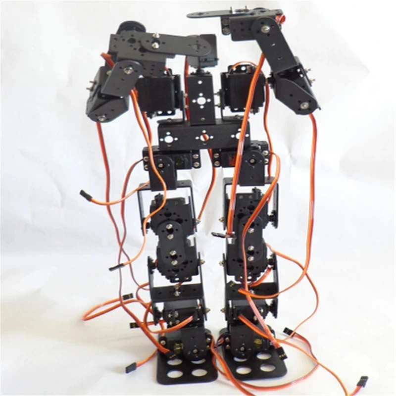 17 Dof Robot Frame Dance Robot Biped Walking Robot for Teaching DIY Kit Education Humanoid Programmable Robot (Excluding Servo)