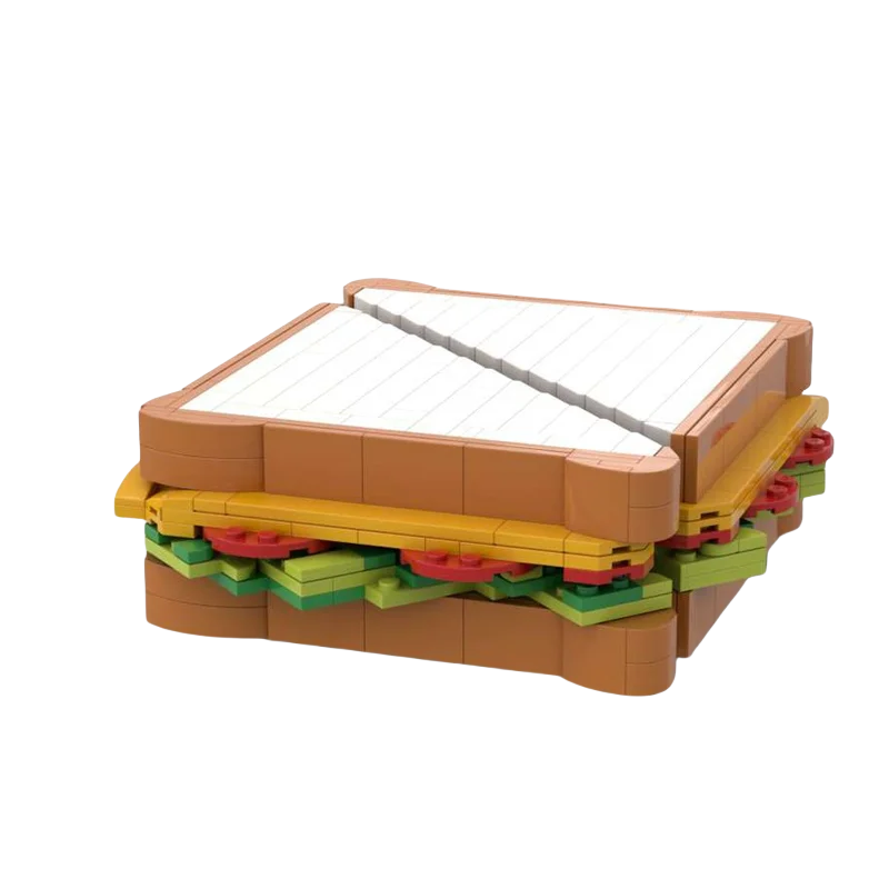 Benutzerdefinierte MOC Bausteine Spielzeug DIY Sandwich Modell 432 stücke kreative montage spielzeug set urlaub geschenk
