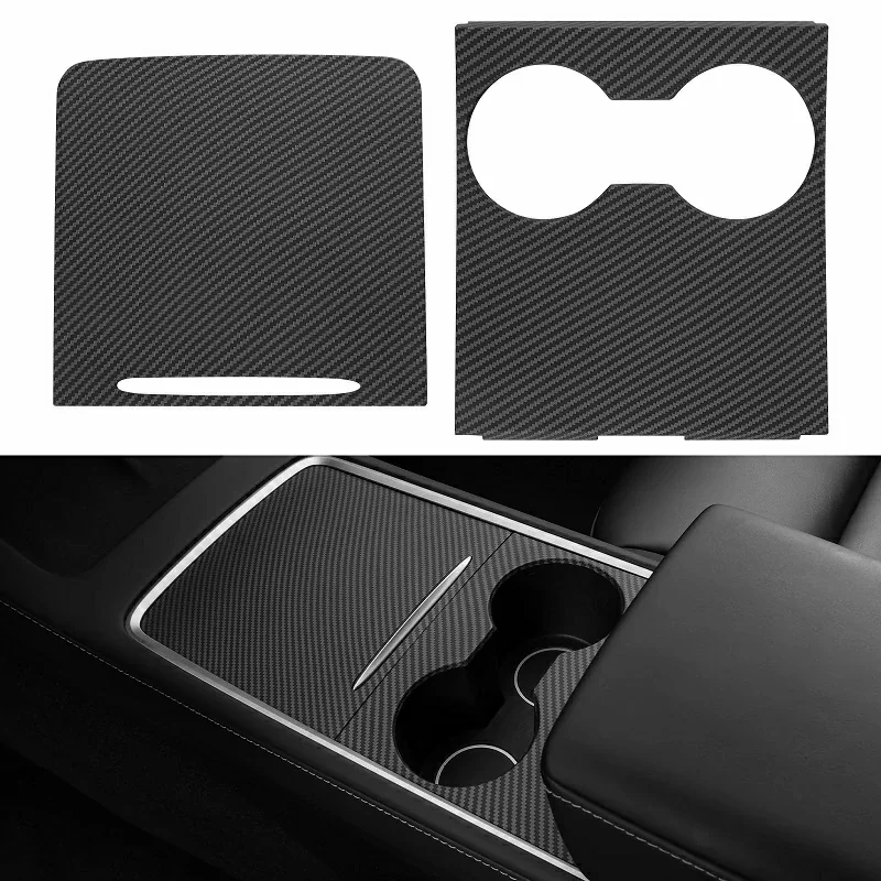 

Carbon Fiber Console Cover for Tesla 2021 2022 2023 Model 3/Y