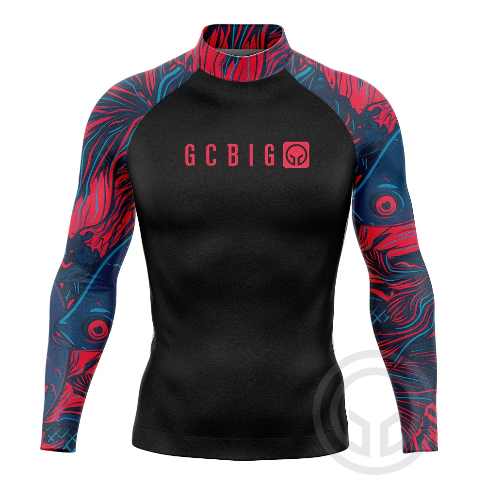 Rash Guard Summer Men Surf Long Sleeve Swimming Tight Diving Suit Surfing Swimsuit rash guard surfing swimsuit