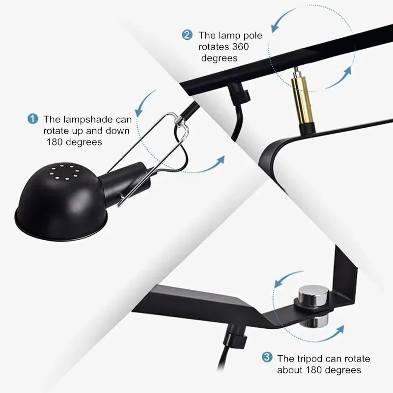 Nordic Long-Arm Rotating Wall Lamp 5