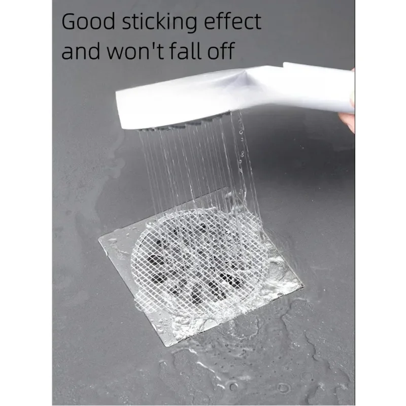 5/30 Bathroom Accessories D/bathroom PCS Floor Drain Sticker Hair Catcher Drains Kitchen Sink Strainer Anti Shower Filter Catch