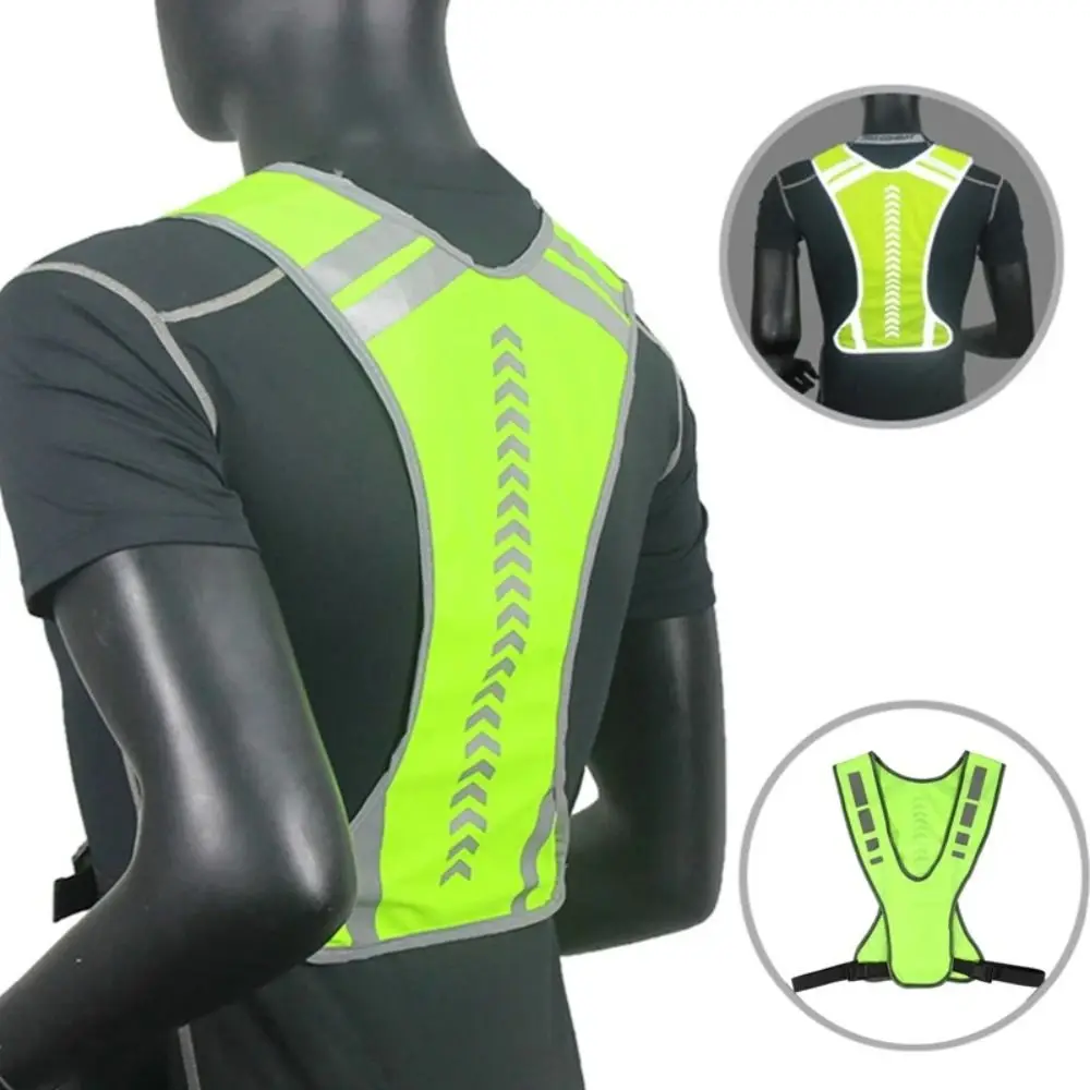 with Storage Bag Reflective Vest Lightweight Night Warning Reflective Safety Jacket High Visibility Waterproof