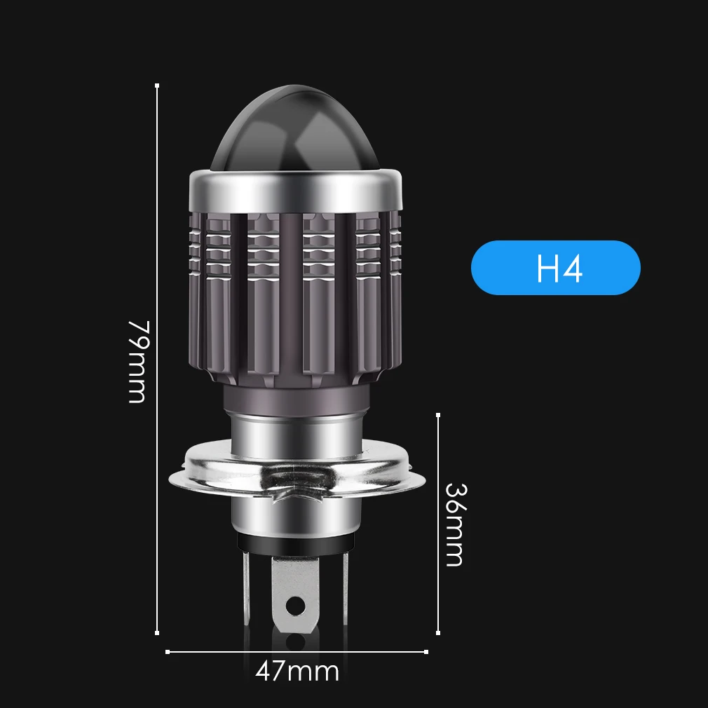 Acheter H4 LED Moto Phares Ampoules Ba20D H6 H4 Hi-Lo 3200LM 6000K