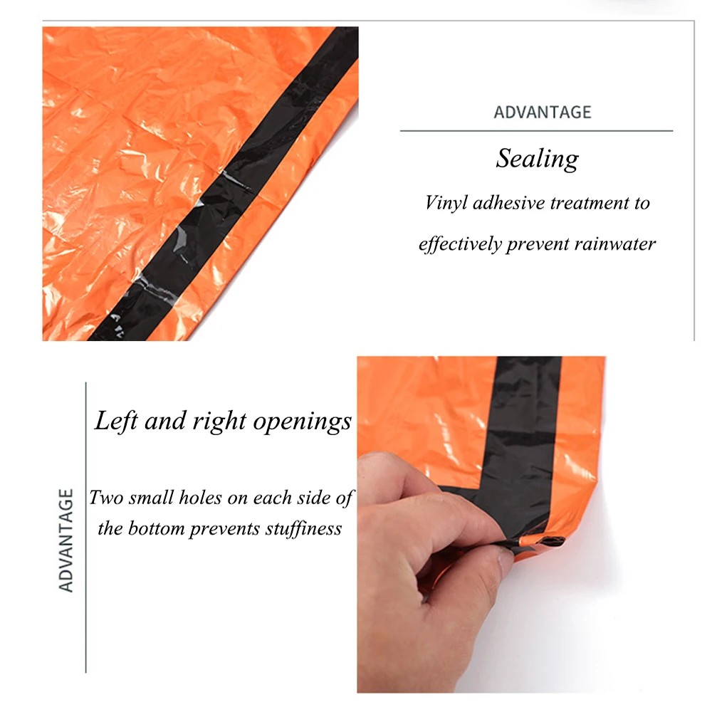Emergency Sleeping Bag Portable Reusable Warm Survival Sleeping Bag Thickened Waterproof Insulated Lifesaving Blanket sleeping bag,survival sleeping bag