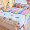 Warm Fitted Sheet Soft Velvet Bed Cover Double Bedsheet Winter Mattress Protector Bed Linen drap de lit (Pillowcase Need Order) 1
