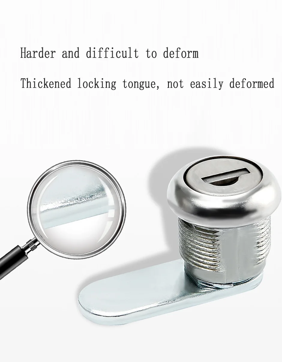 Description Picture 5 of itemZinc Alloy Tongue Lock Office Cabinet Door Lock Distribution Box Cabinet Mechanical Equipment Hardware