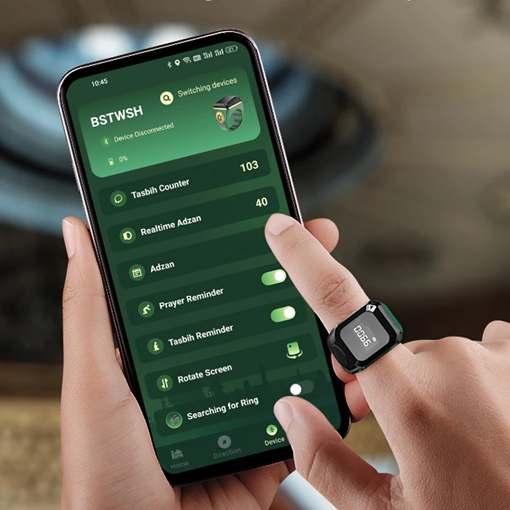 Smart APP Ring Counter Portable Digital Display Counter Bluetooth Counting Ring Time Vibration Reminder Wearable Tally Counters - 4