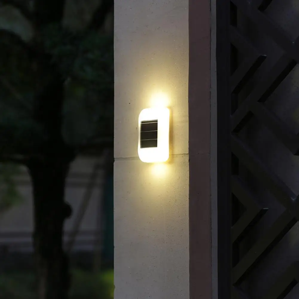 4pcs Solar Wall Lamp Outdoor Waterproof Night Light For Garden Courtyards Parks Balcony Landscape Decoration
