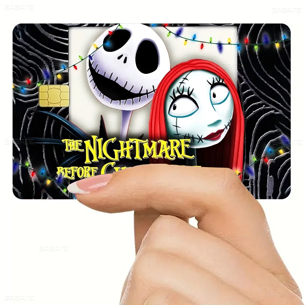 Jack Skellington Spiel Anime Aufkleber Film Haut Abdeckung Fall Für Kleine Große Kein Chip Debit Kreditkarte Vorderseite – Detail 9