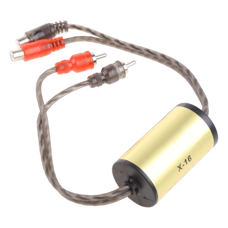 Anti-Noise Ground Loop-Isolator Noise Filter Eliminator Ground Loop-Suppressor audio noise filter Car Radio-Audio Systems