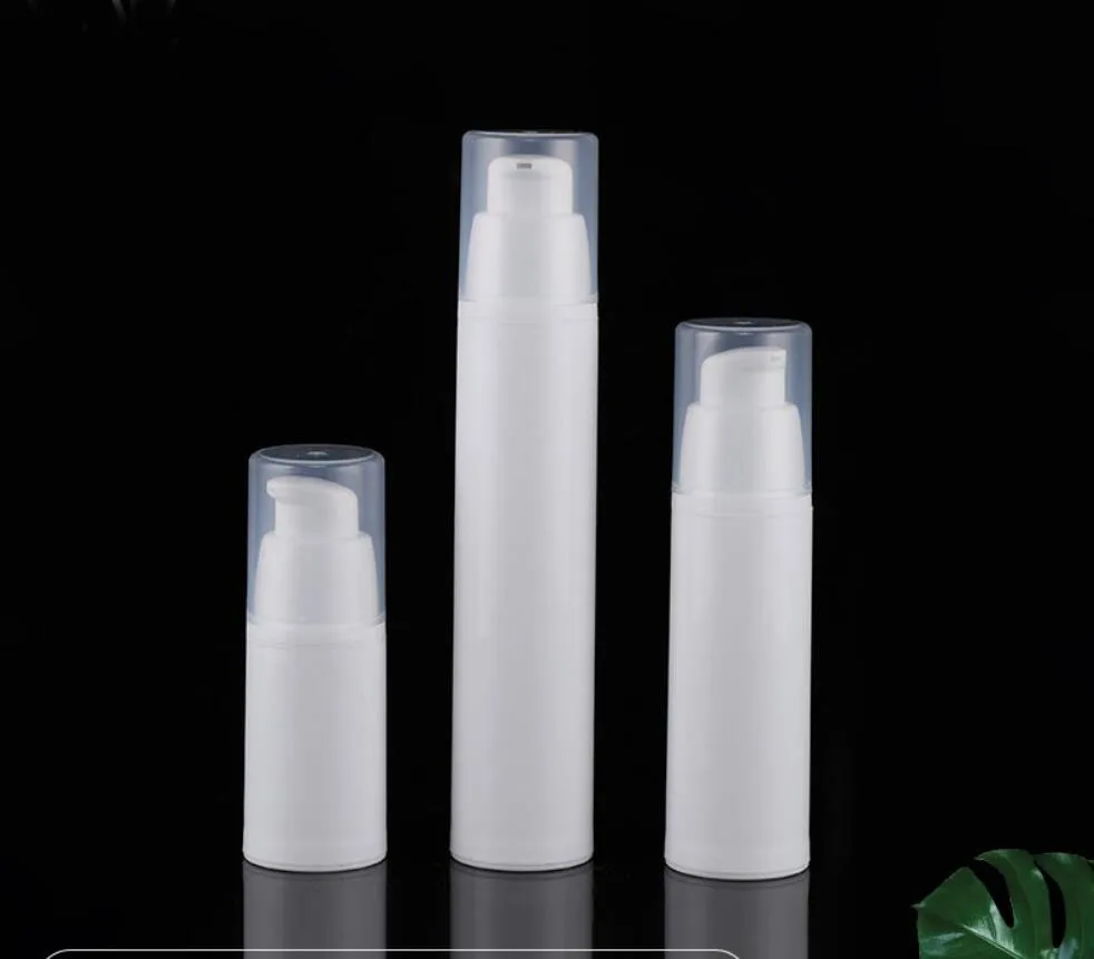 

50ml white plastic airless bottle lotion emulsion serum essence foundation hyaluronic toner skin care cosmetic packing