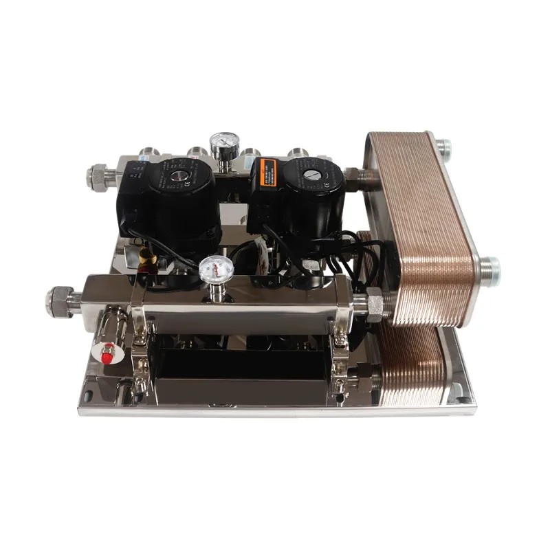 Hydraulikverteiler mit Manometer für Wasserheizungssystem