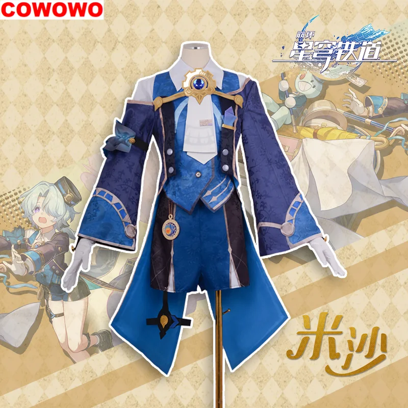 

COWOWO Honkai: Star Rail Misha мужской костюм для косплея, косплей-костюм, униформа для игры в искусственном стиле, одежда для ролевых игр