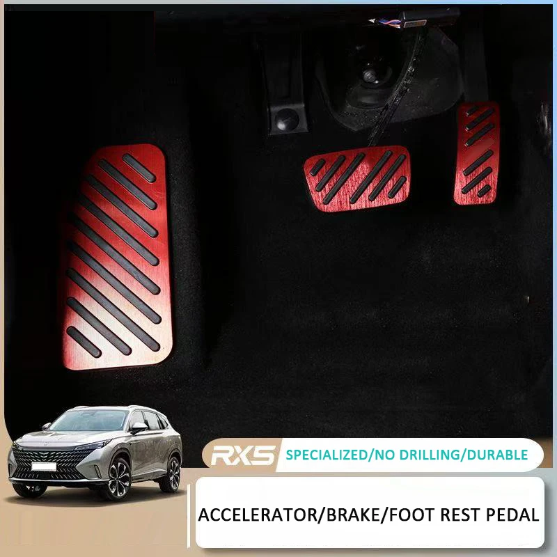 Accelerator Gas Pedal Brake Foot Rest Suport Pedal Alumium Alloy Auto Accessory For MG RX5
