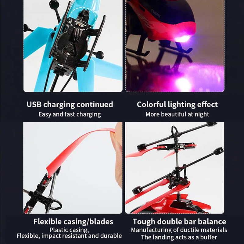 Suspension RC Helicopter Drop-resistant Induction Suspension Aircraft Toys Kids Toy Gift for Kid 3